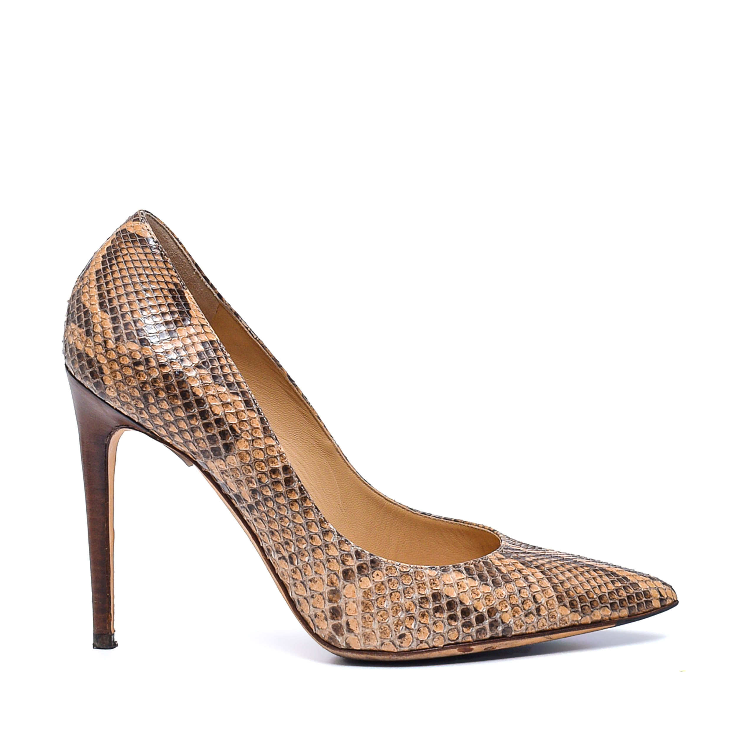 Dolce&Gabbana - Beige Exotic Leather Pumps